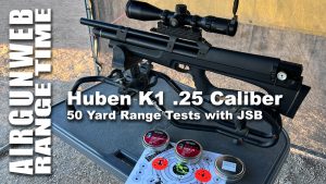 Huben K1 25 Caliber 50 Yard Range Time