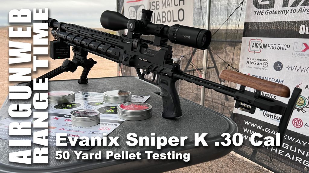Evanix Sniper K .30 Cal – 50 Yard Pellet Tests