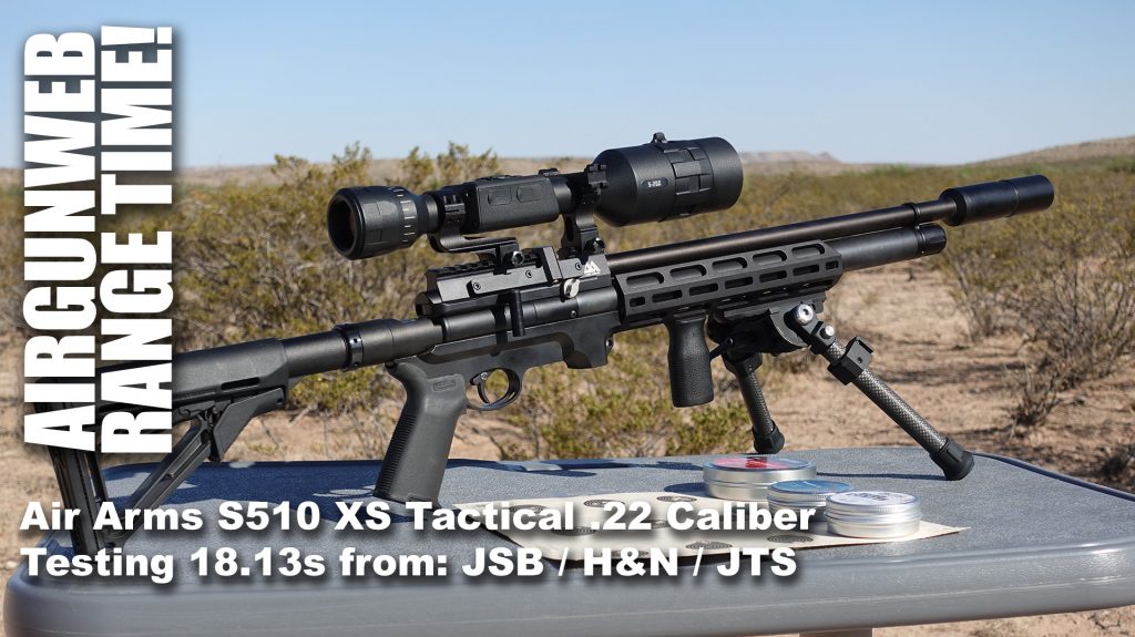 Air Arms S510 XS Tactical PCP – JSB vs. H&N vs. JTS