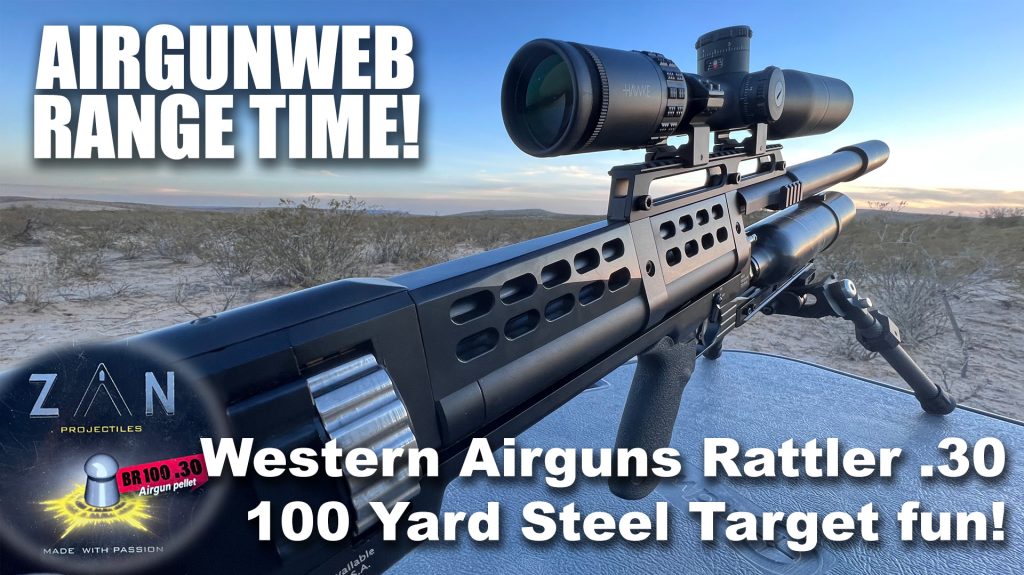Western Airguns Rattler .30 – ZAN Pellets at 100 Yards