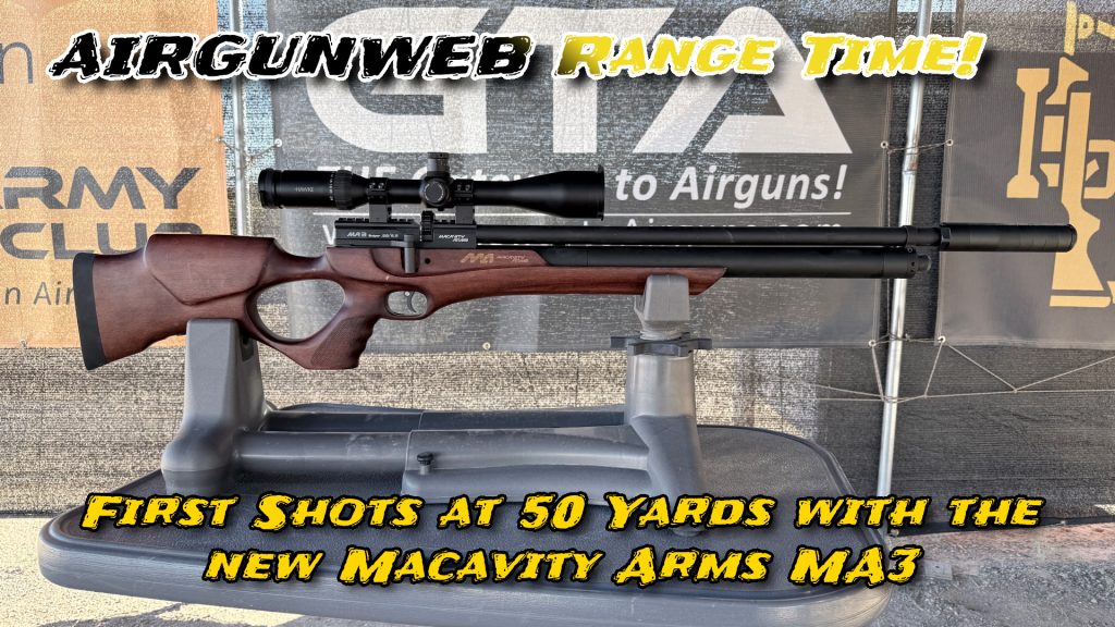 Macavity Arms MA3 PCP – First Shots 50 Yards