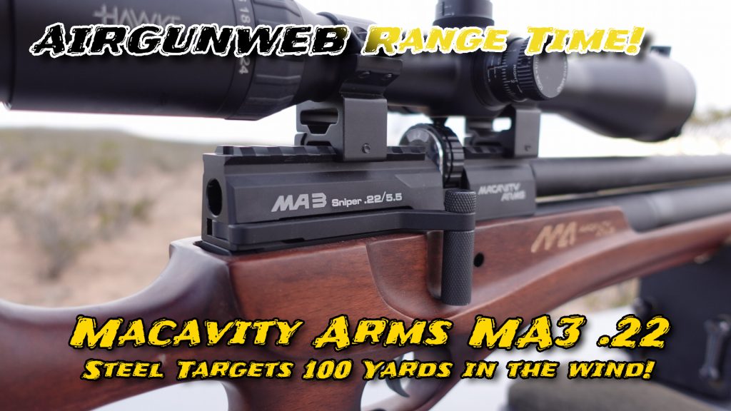 Macavity Arms MA3 PCP .22 100 Yards in the Wind