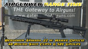 Benjamin Armada .22 Shot String & 50Y Groups