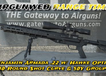 Benjamin Armada .22 Shot String & 50Y Groups