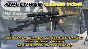 Benjamin Armada Semi-Automatic .22 50 Yards On Steel!