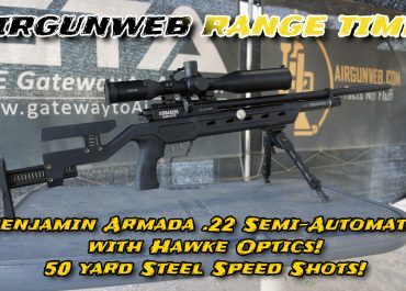 Benjamin Armada Semi-Automatic .22 50 Yards On Steel!